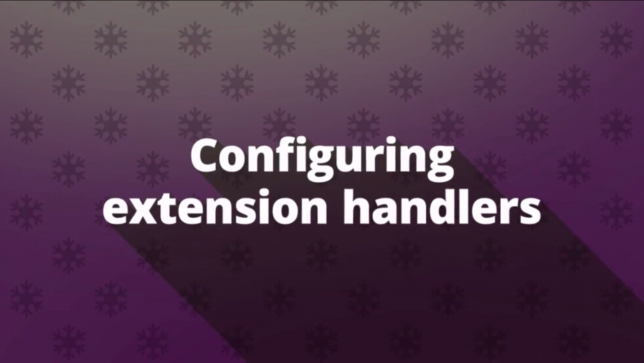 Extension handlers