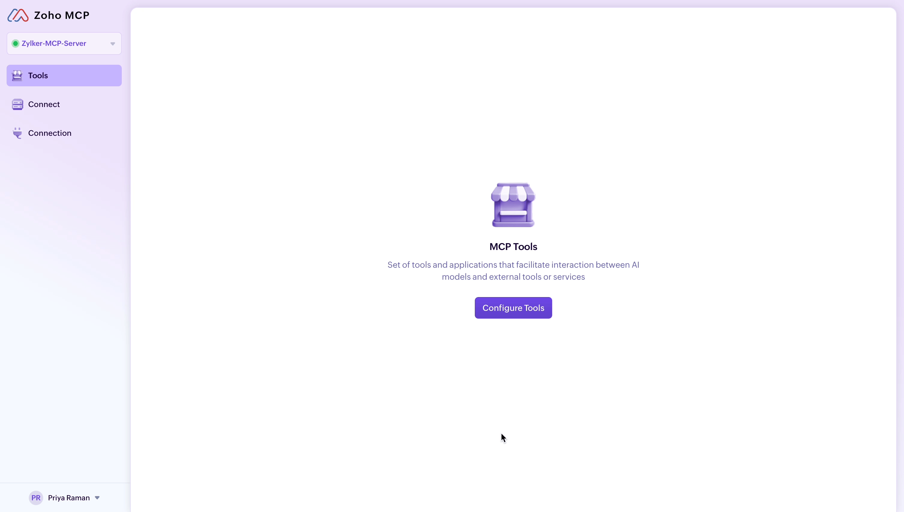 Choose list of tools from Zoho Cliq 
