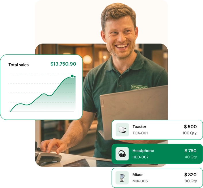 Analytics dashboard on mobile
