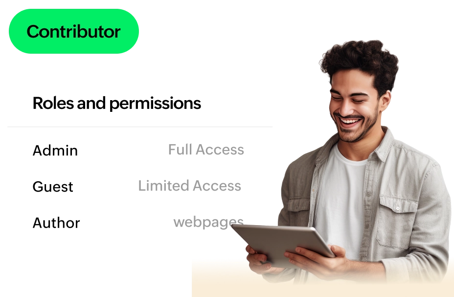 Contributor access settings