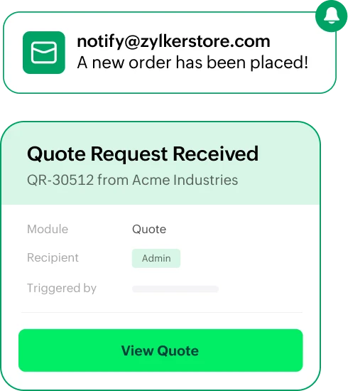 Workflow alert preview panel