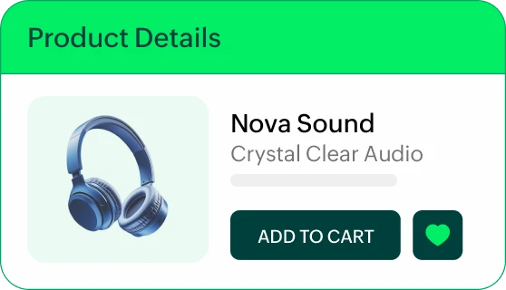 Customer saving items to wishlist