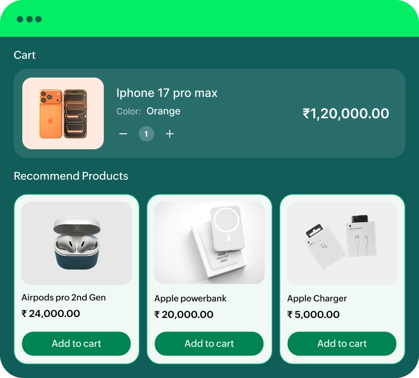 Product category tree editor showing “Aura” skincare and haircare categories in Zoho commerce store.