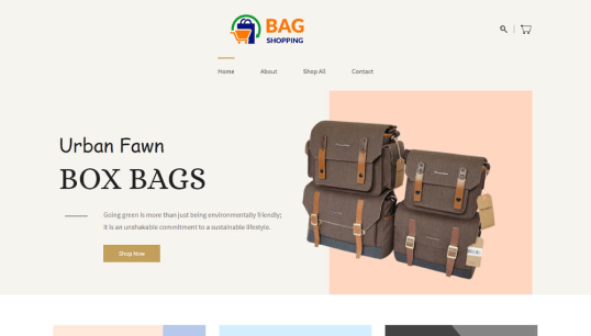Box Bags | Ecommerce store theme