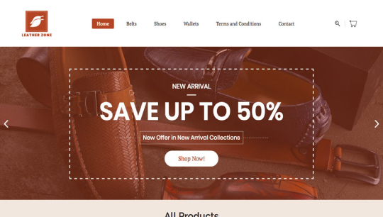 Leather Zone | Ecommerce store theme