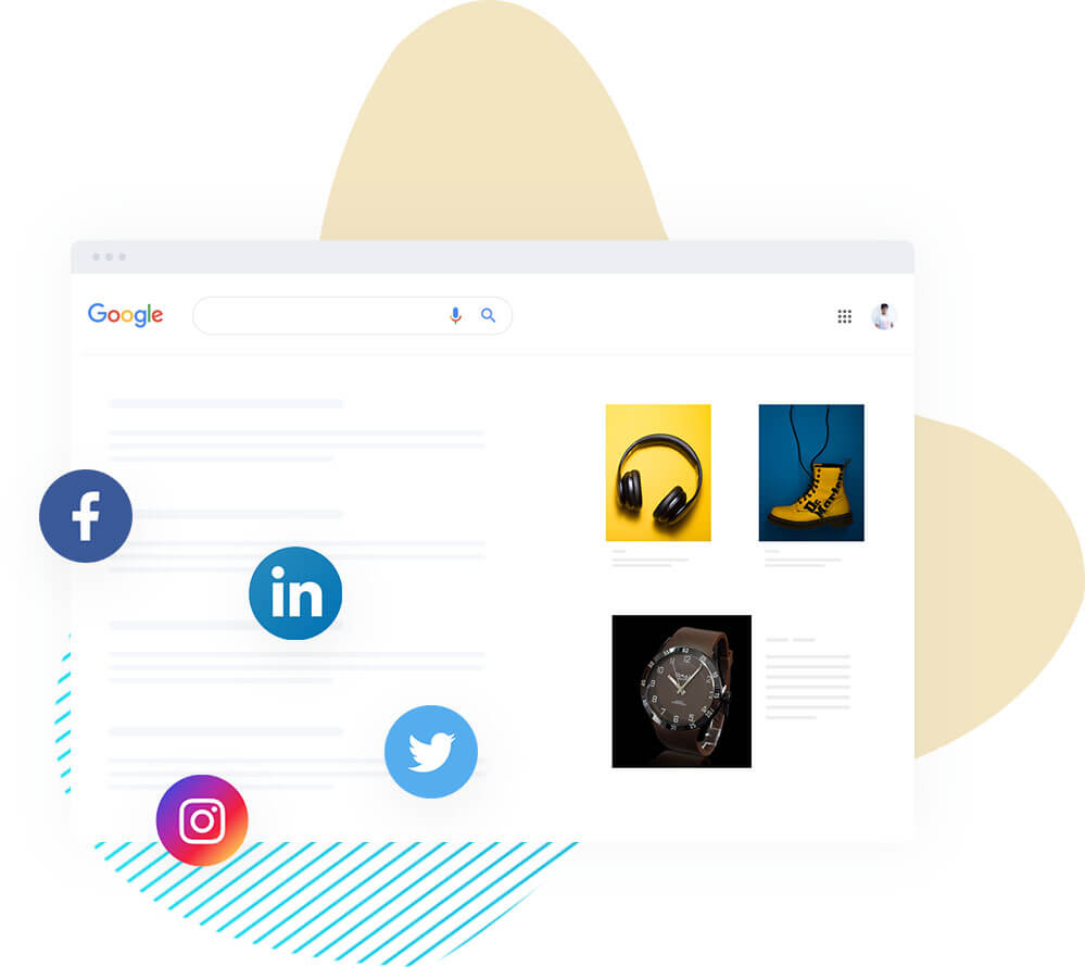 Run Google Shopping and social ads