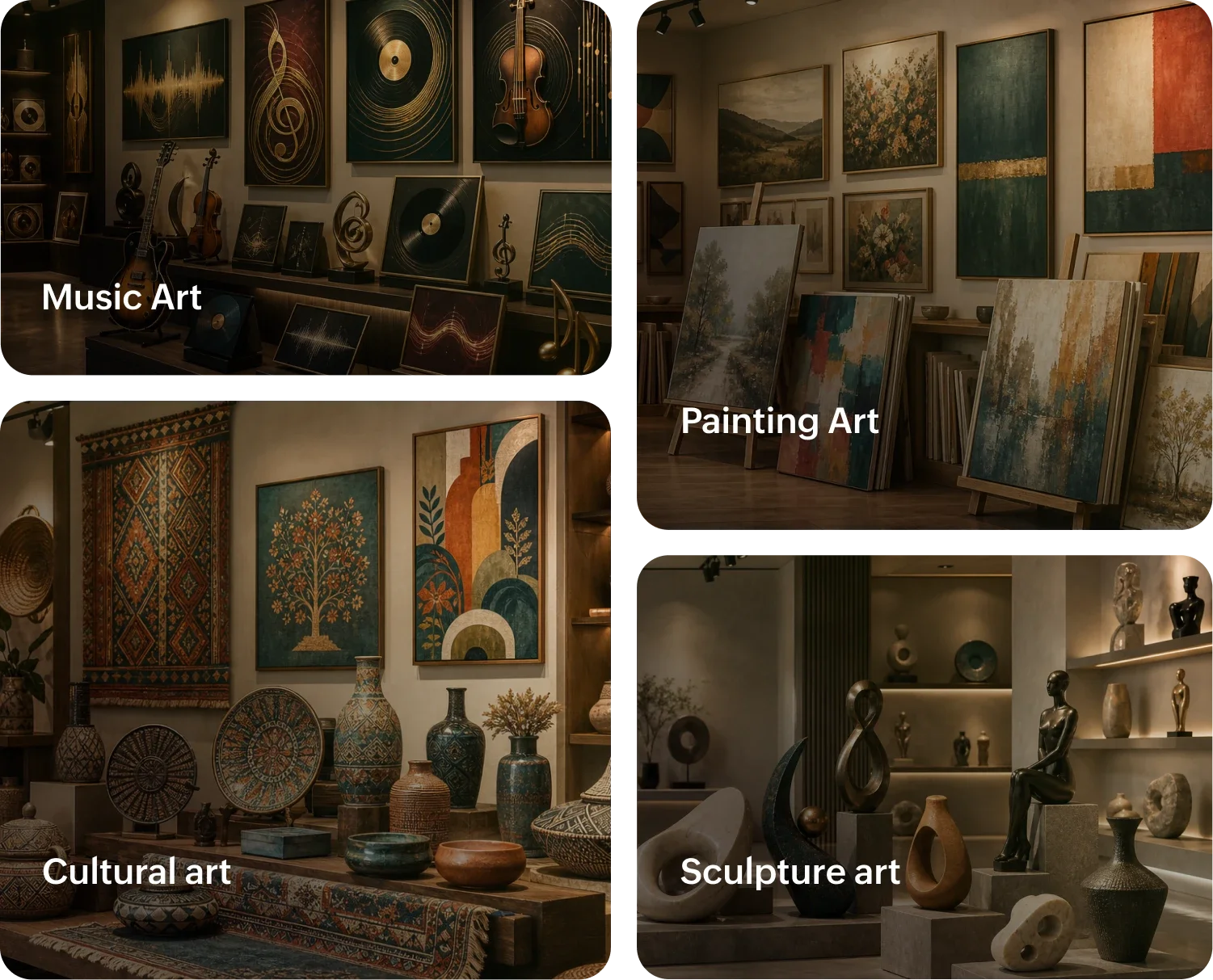 Product gallery and lookbook display