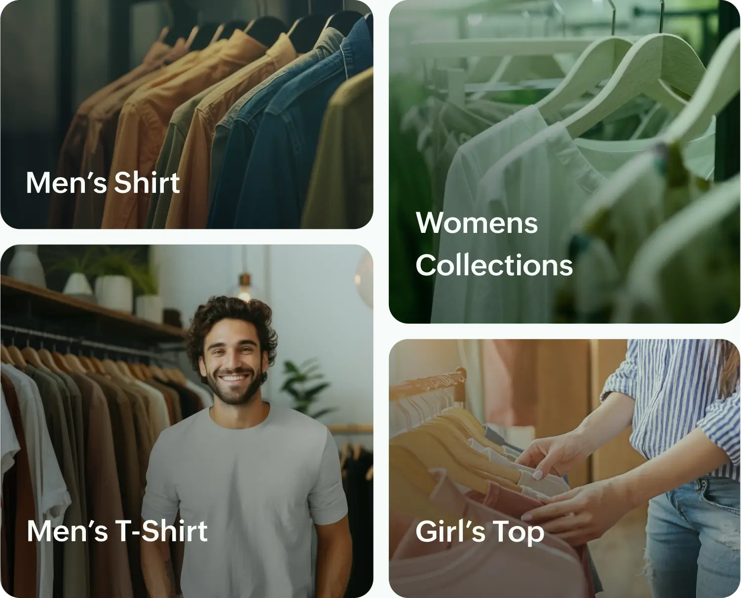 Product gallery and lookbook display