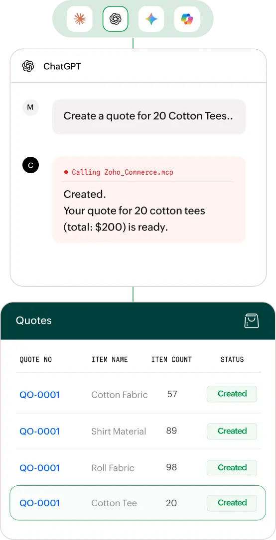 Manage orders through MCP