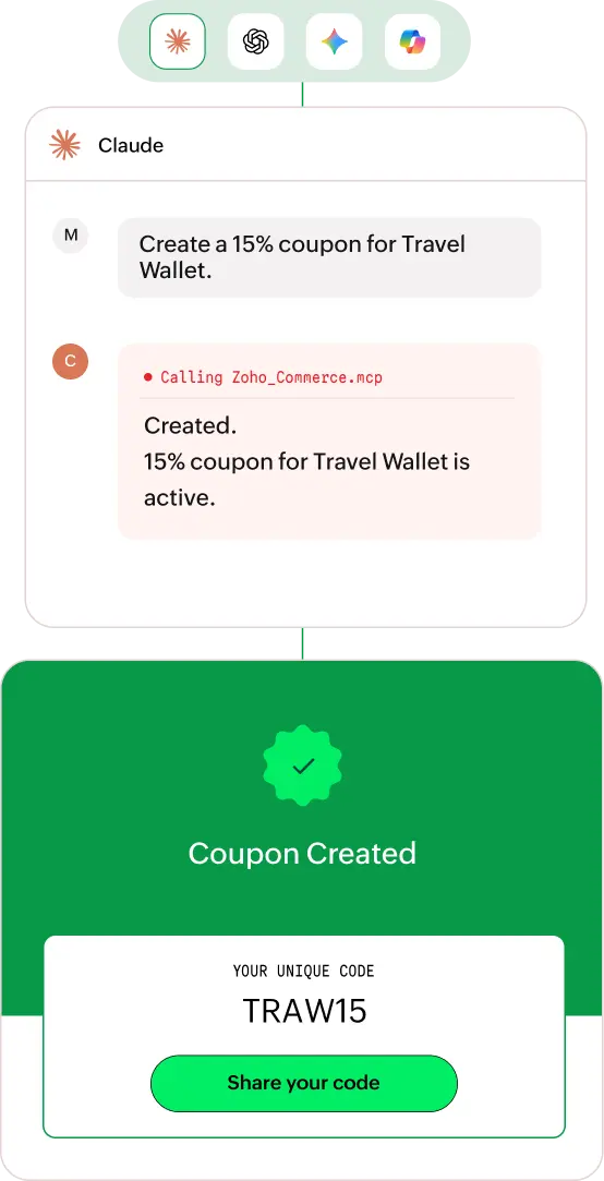 Manage payments through MCP