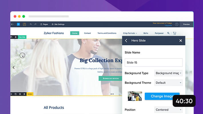 Build your online store in under 60 minutes with Zoho Commerce