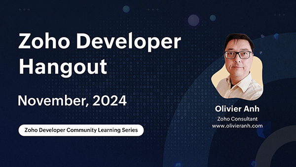 Zoho Developer Hangout Videos