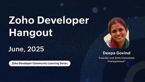 Zoho Developer Hangout Videos