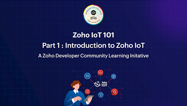 Zoho IoT 101