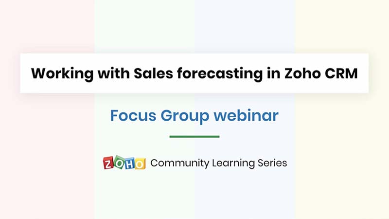 CRM Focus Group webinars