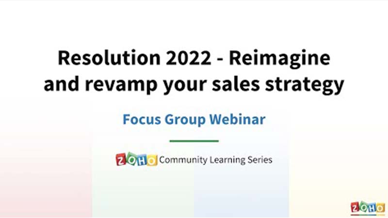 CRM Focus Group webinars