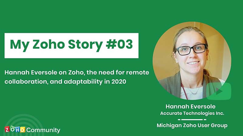 My Zoho Story