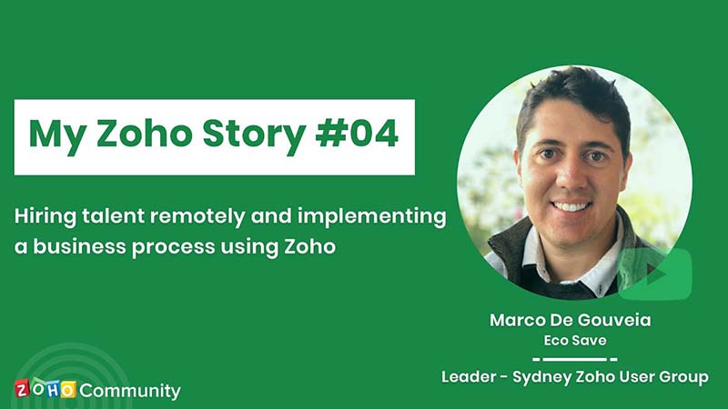 My Zoho Story