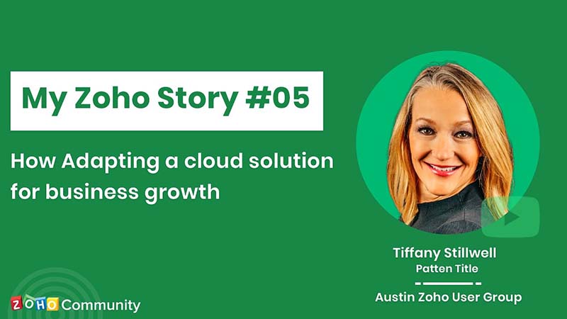 My Zoho Story