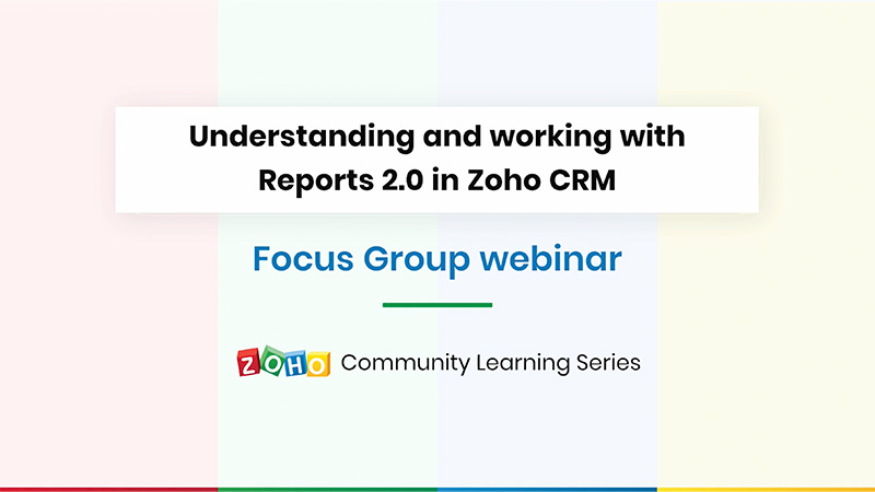 CRM Focus Group webinars