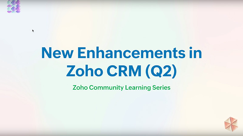 Zoho CRM Focus Group webinars