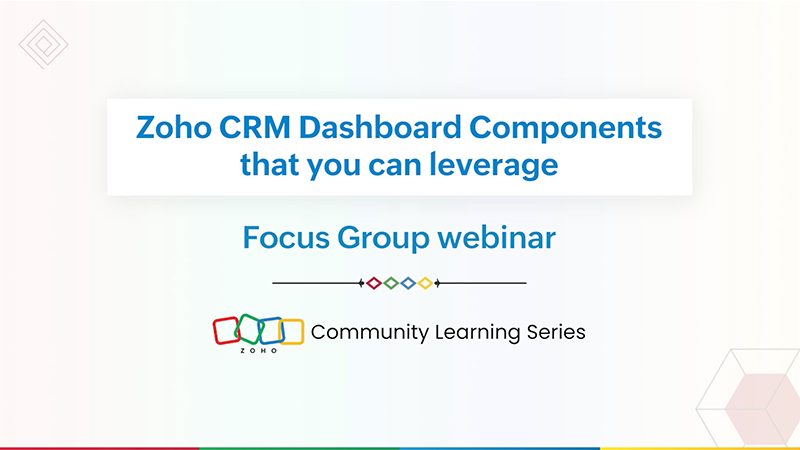 CRM Focus Group webinars