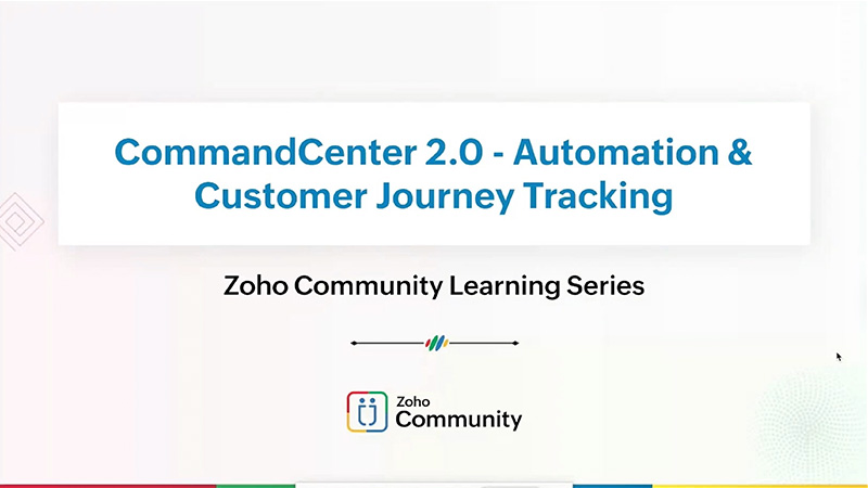 Zoho CRM Focus Group webinars