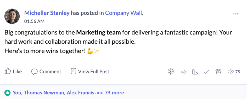 Company wall