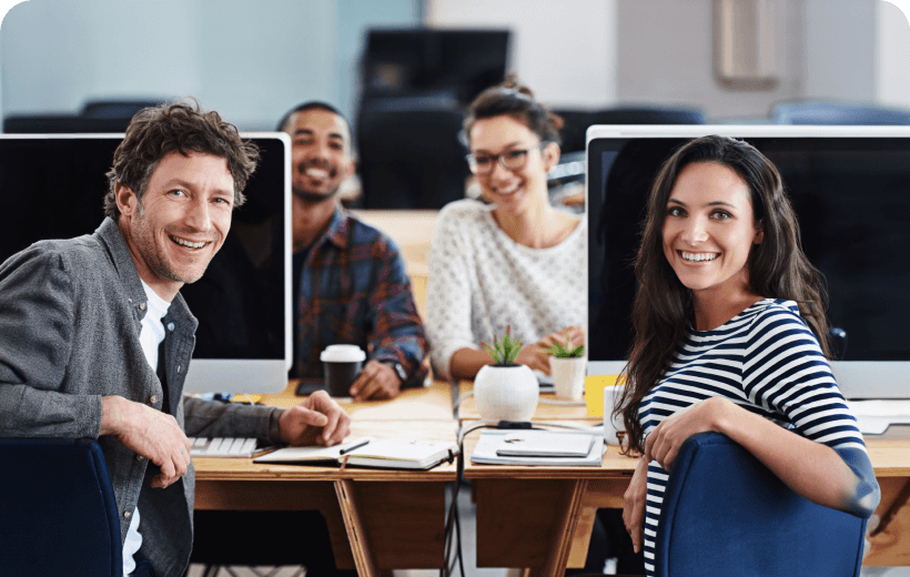 IT team managing intranet