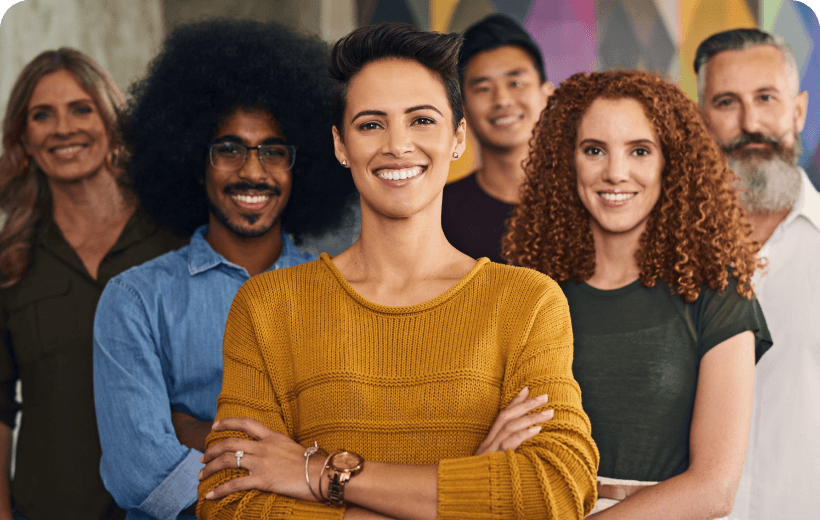 Leaders engaging with employees