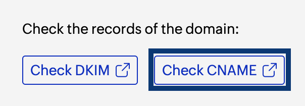CNAME check CNAME check