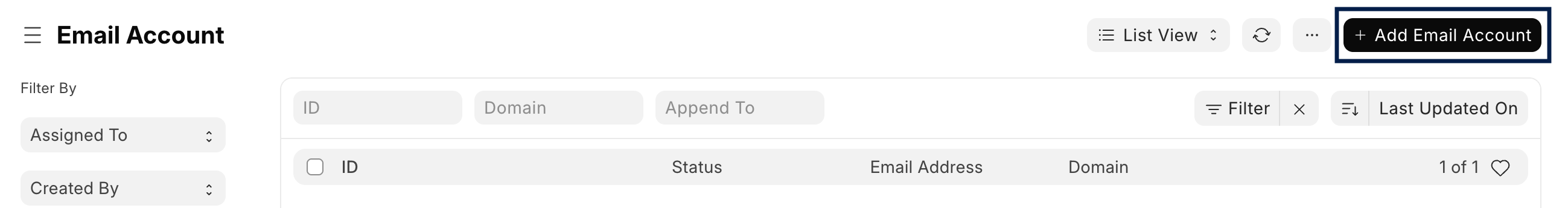 add email account Add email account