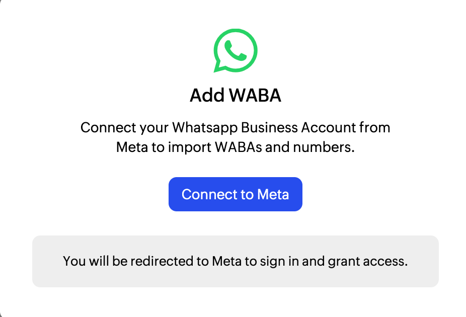 Connect to Meta Connect to Meta