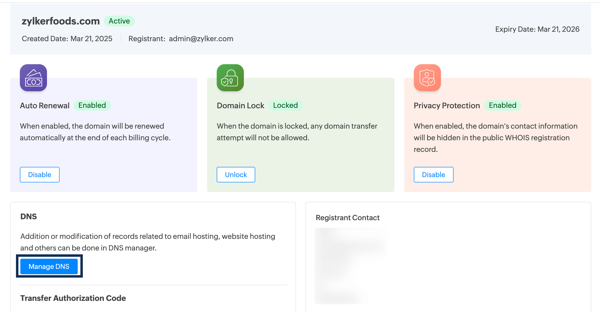 manage dns manage dns