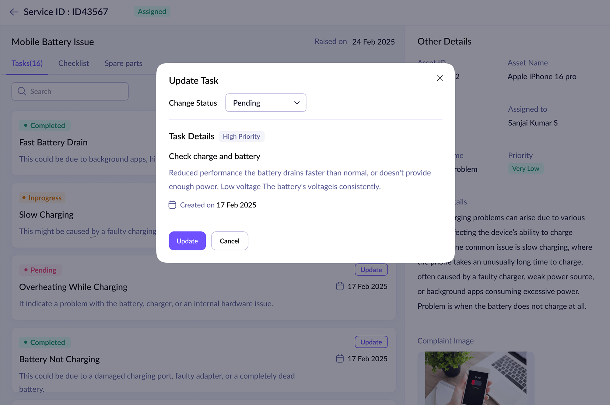 Manage products