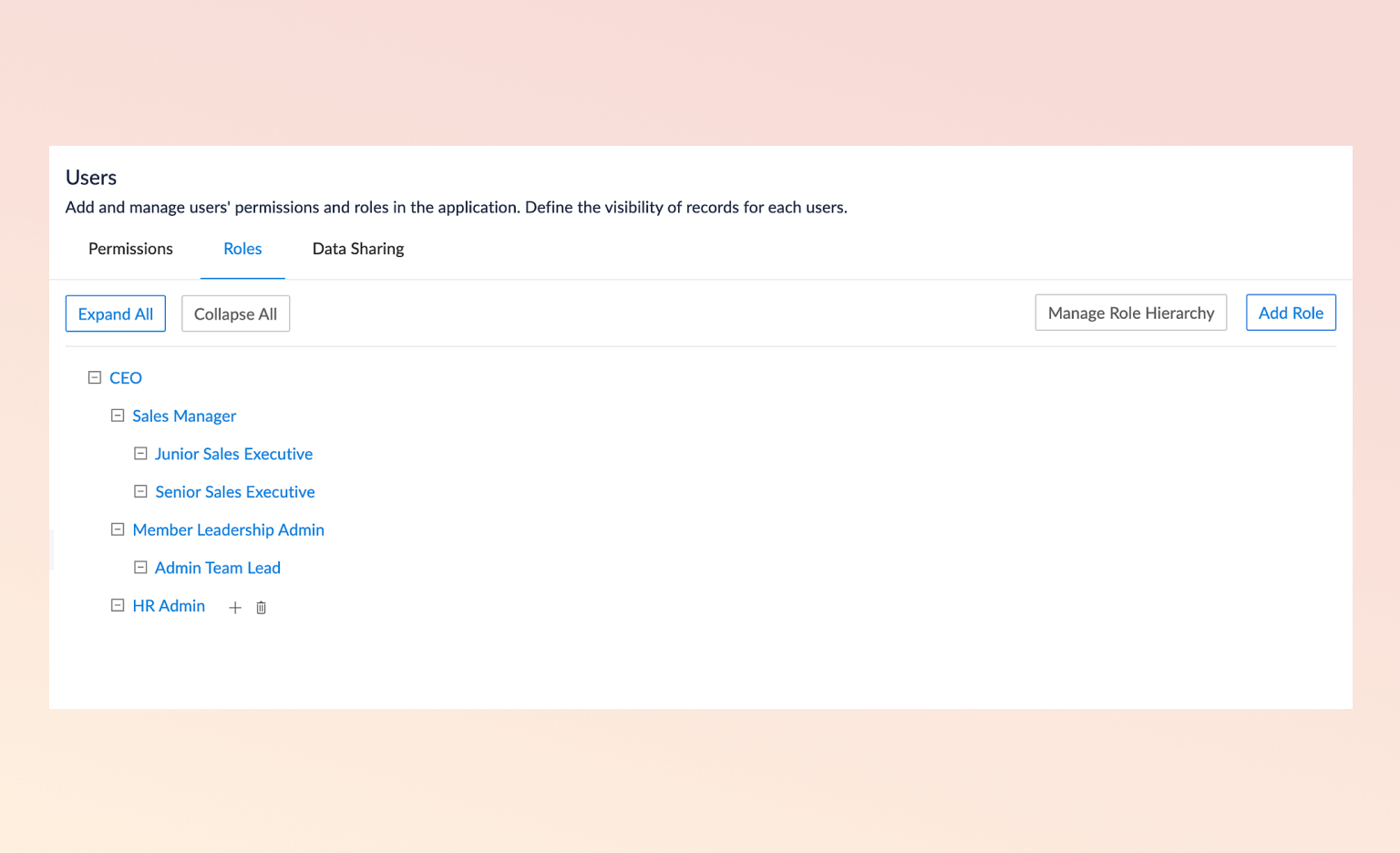 Manage Multi-Tier Hierarchy