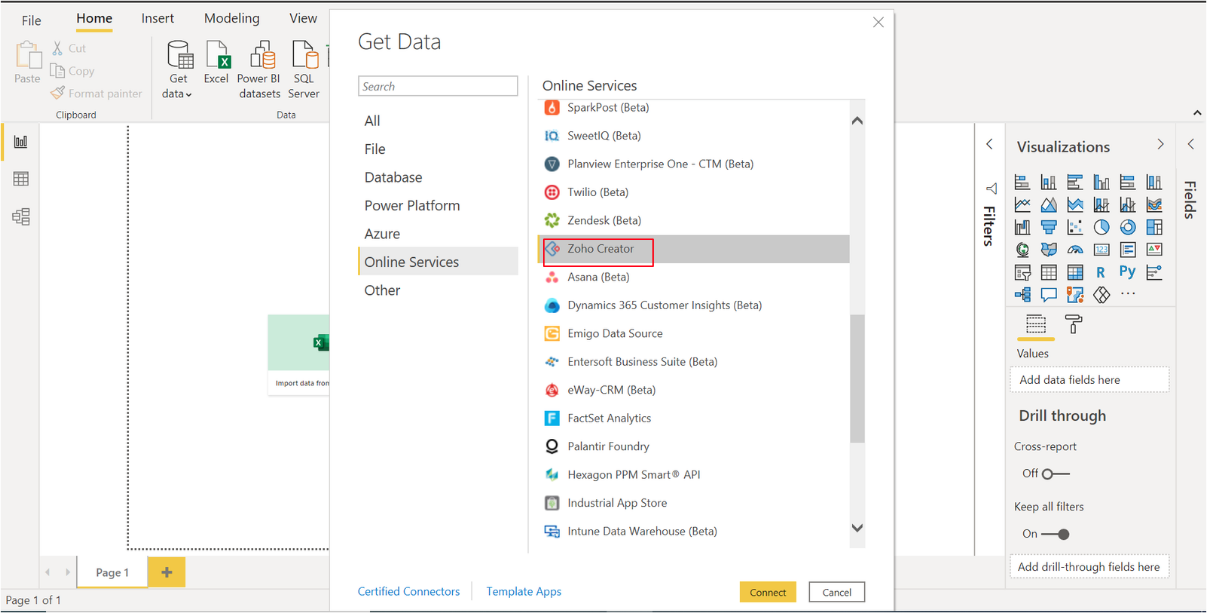 ZohoCreator Get Data View