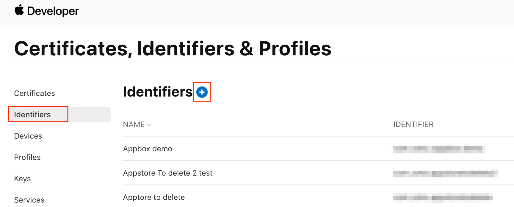 Register a client in Apple