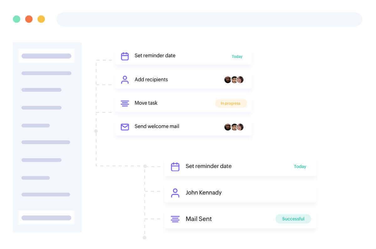 Visual workflow builder