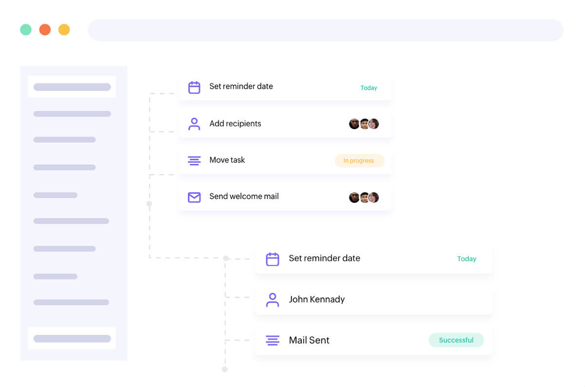 Visual workflow builder