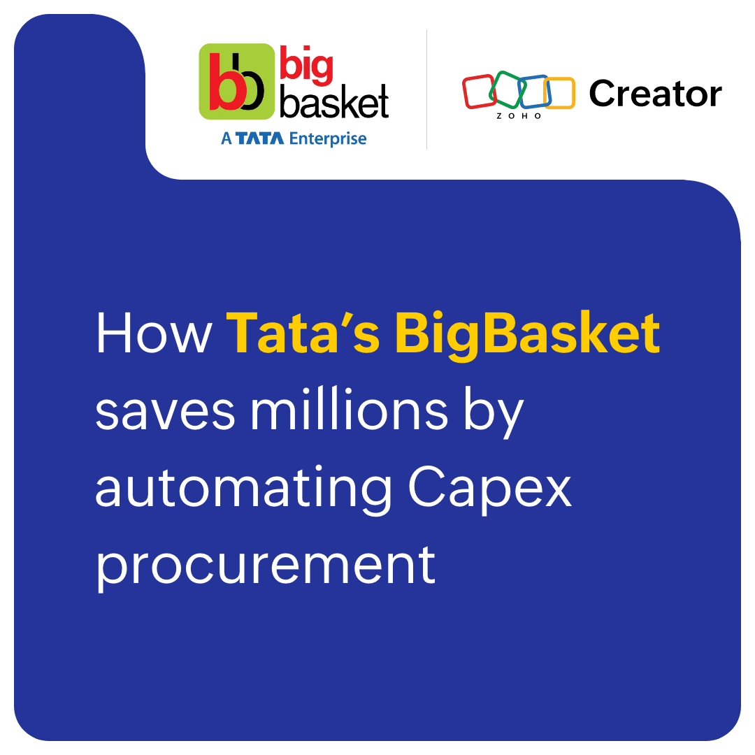 Tata's BigBasket saves millions by automating CapEx procurement