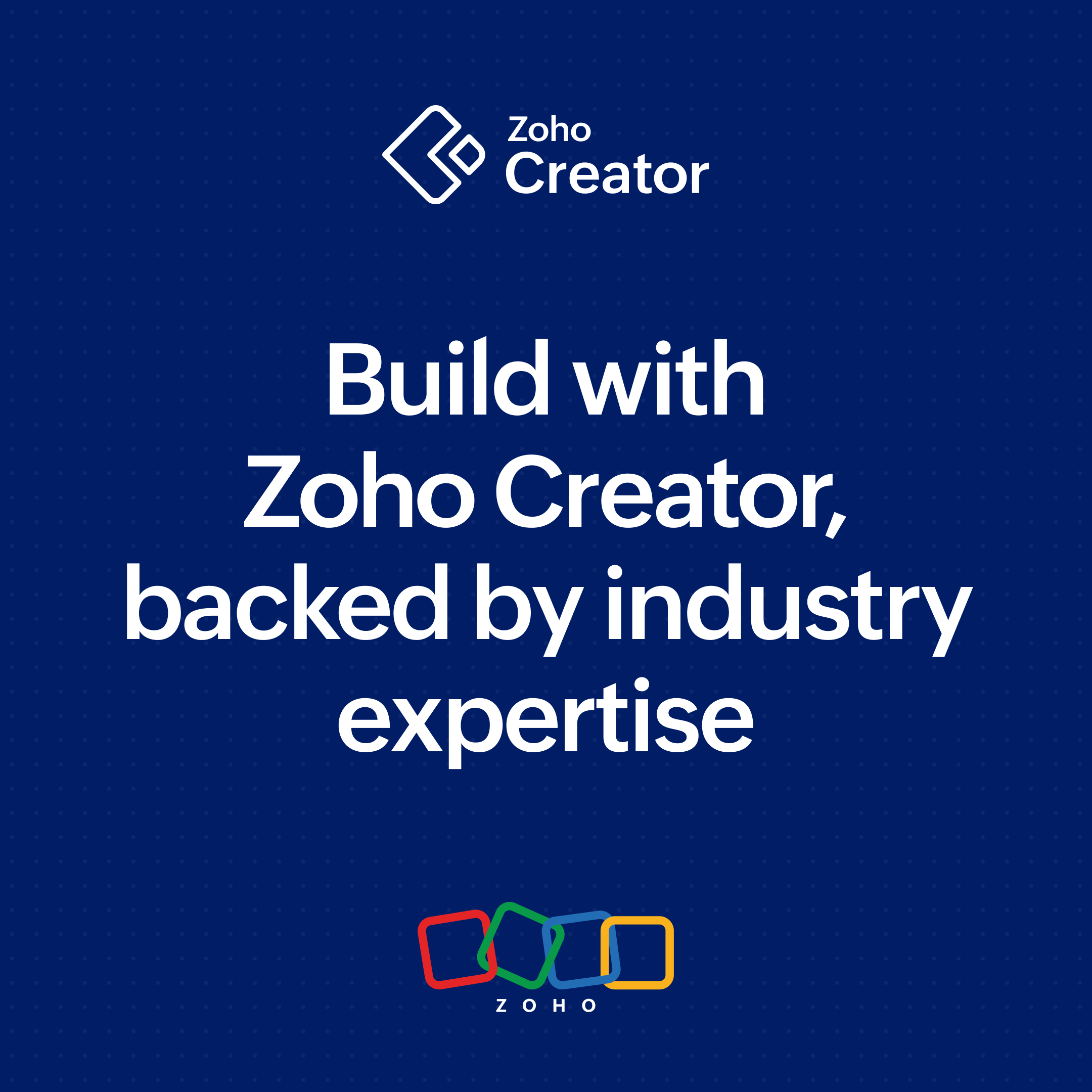 Looking to implement Zoho Creator? | Low-code app development services