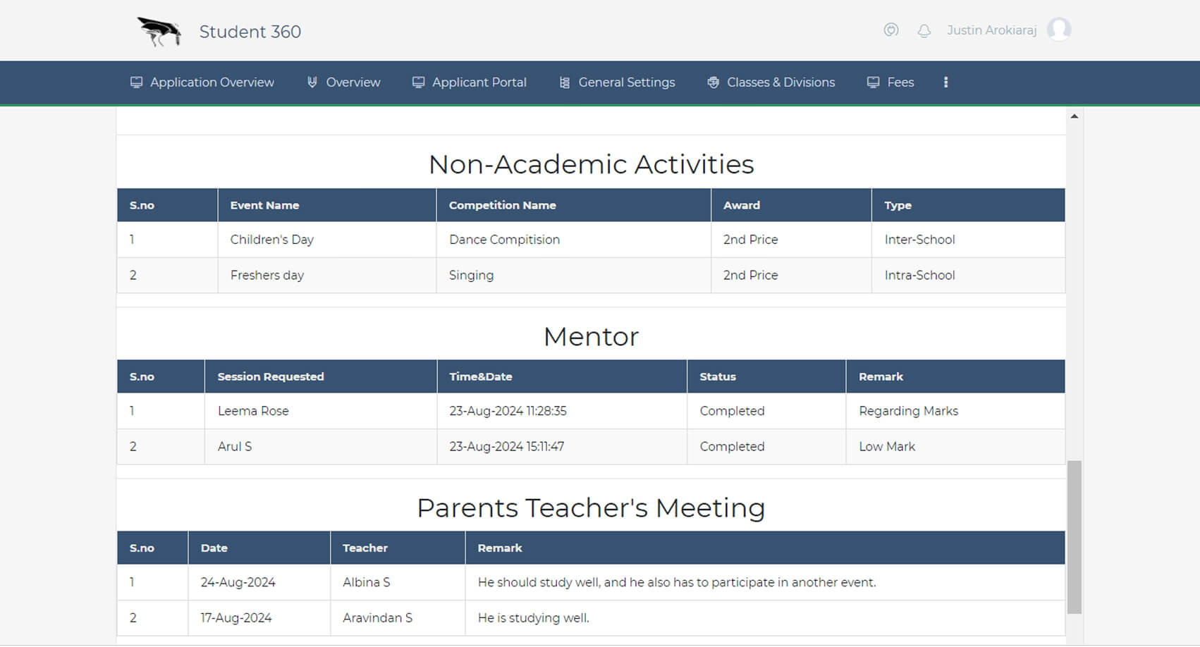 student360 activities
