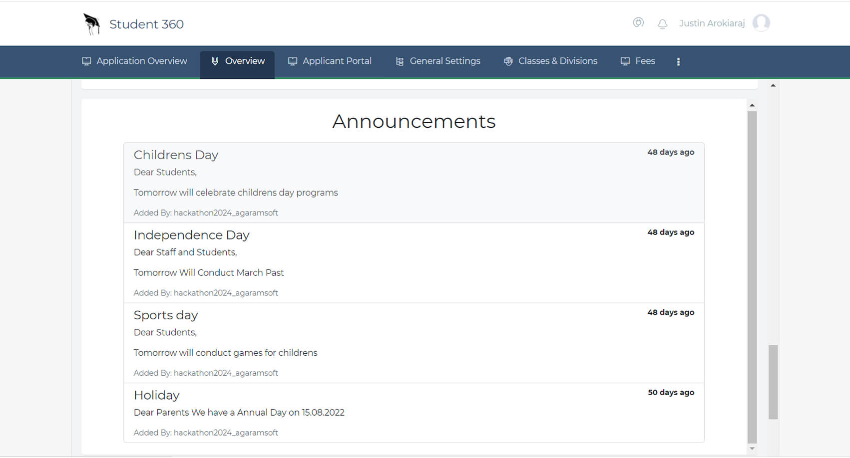 student360 announcements