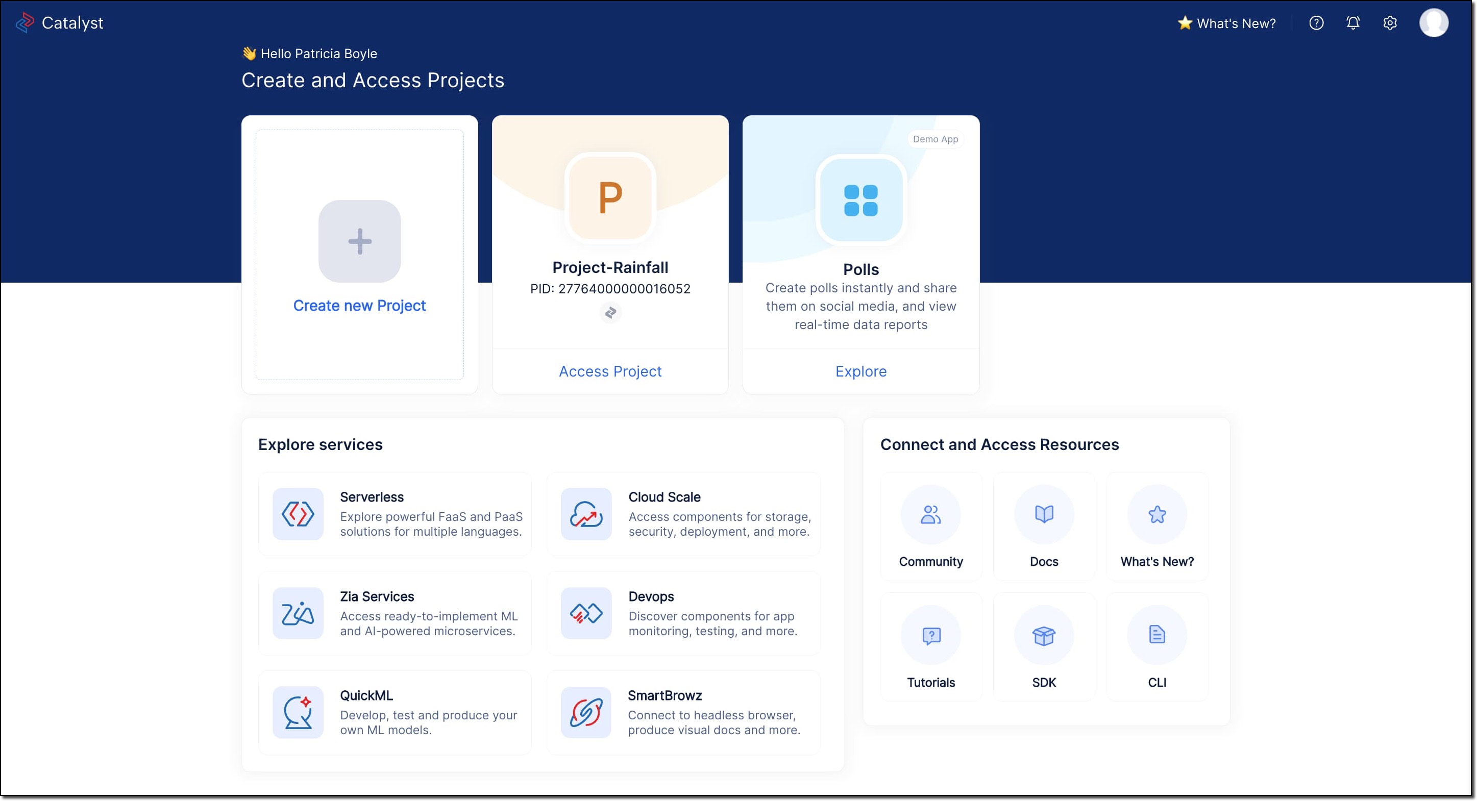 Home Page of Catalyst