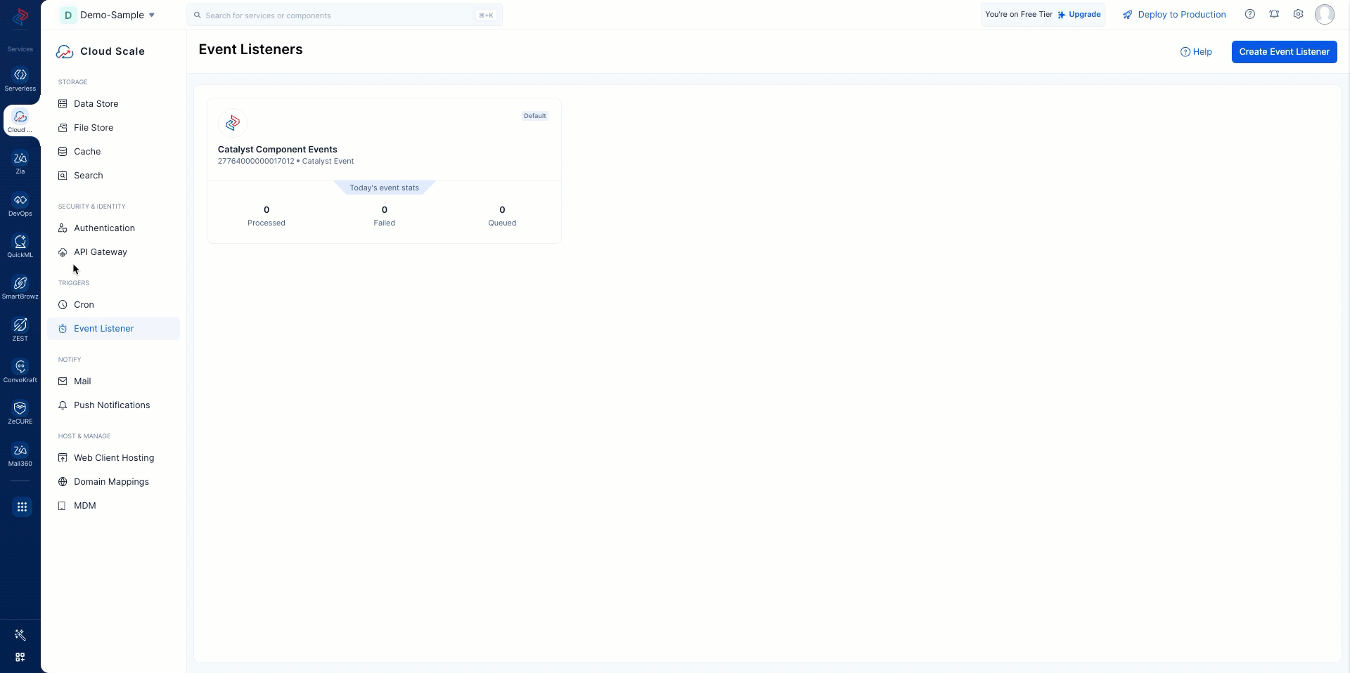 Cloud Scale Event Listener for Bulk Processor