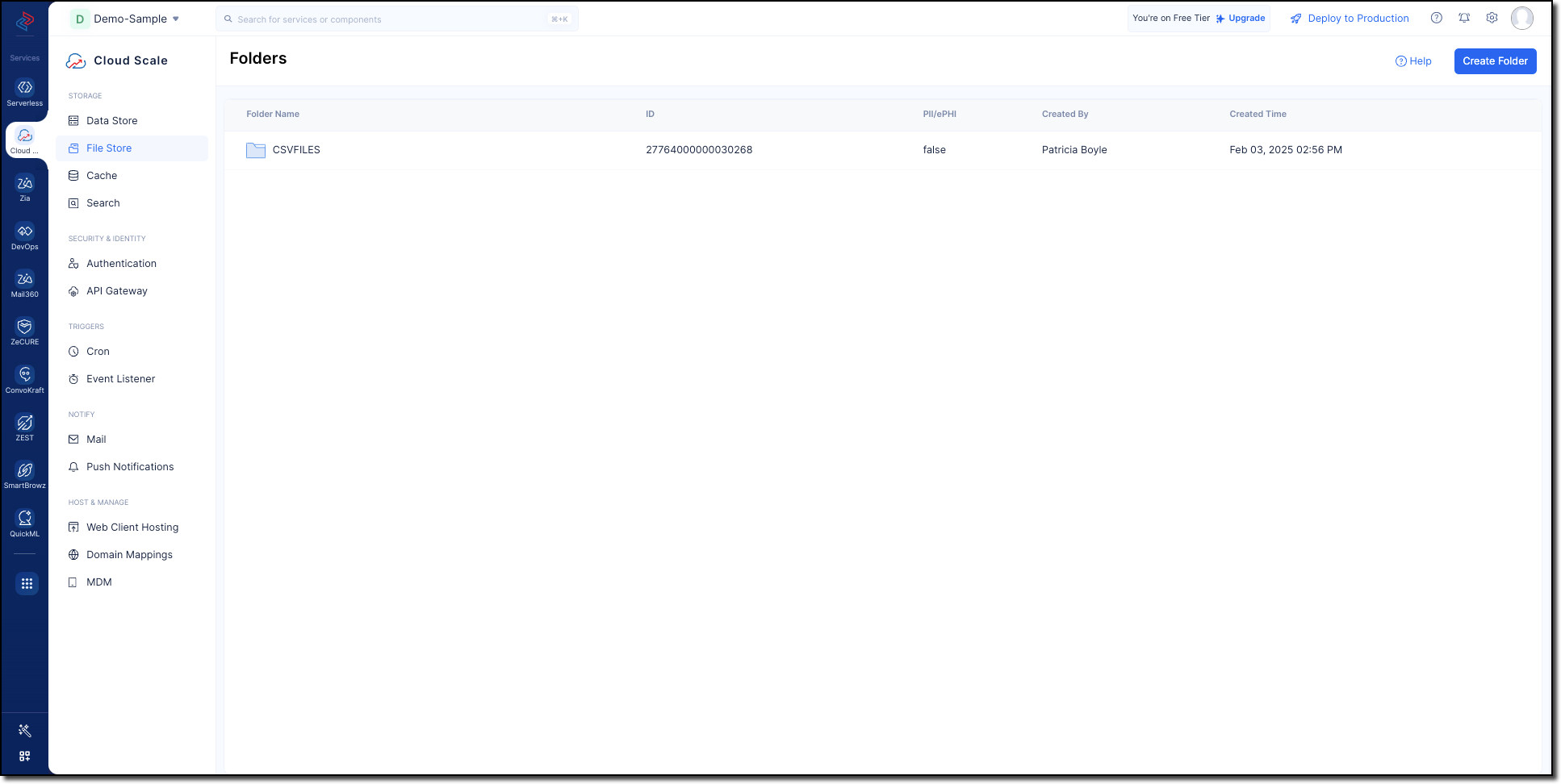 Cloud Scale File Store for Bulk Processor