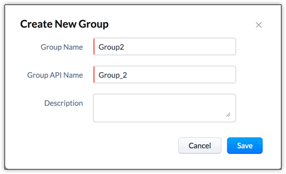 Create a CRM variable group
