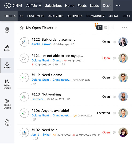 organize tickets