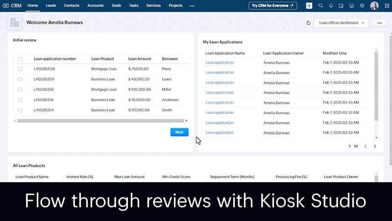 review loan applications quickly